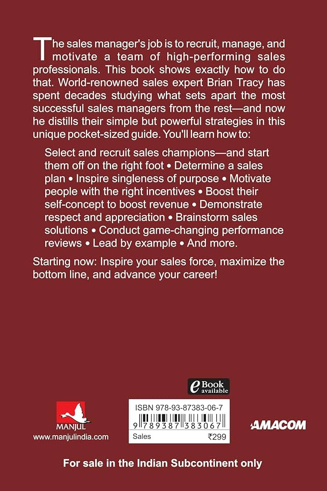 SALES MANAGEMENT By BRIAN TRACY